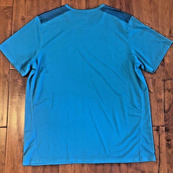 Nike Dri-Fit Athletic T-Shirt Men's XL Turquoise Short Sleeve Casual Running - Picture 6 of 9